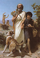 Homer and His Guide 1874 By William-Adolphe Bouguereau
