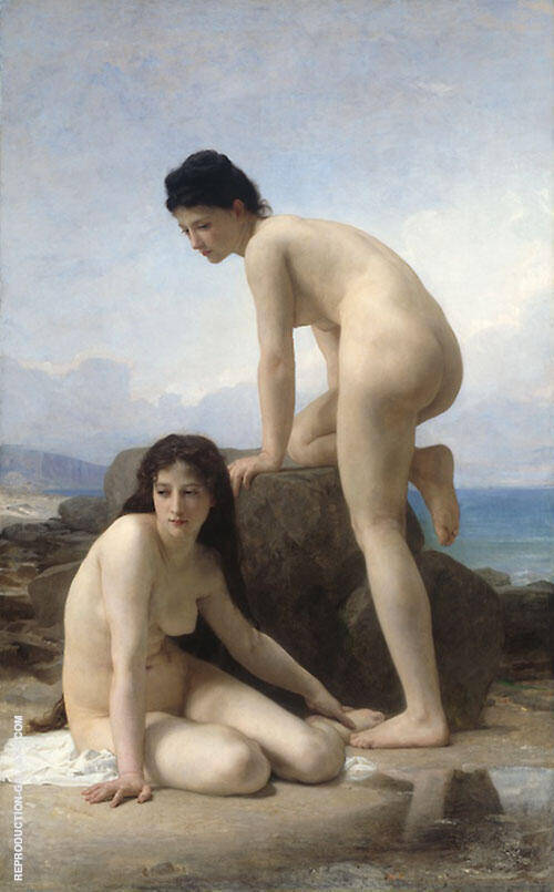 The Bathers 1884 by William-Adolphe Bouguereau | Oil Painting Reproduction