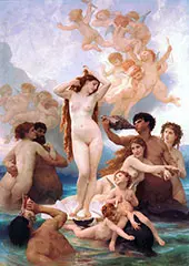 The Birth of Venus 1879 By William-Adolphe Bouguereau