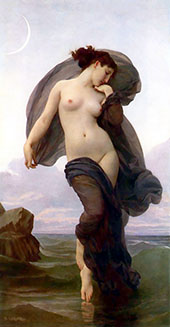 Evening or Evening Mood 1882 By William-Adolphe Bouguereau