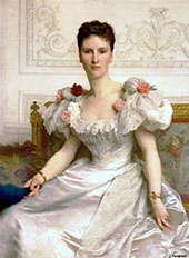 Portrait of Madame la Comtesse de Cambaceres 1895 By William-Adolphe Bouguereau