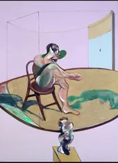 Two Studies of George Dyer with Dog 1968 By Francis Bacon