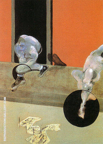 Figures in Movement 1973 by Francis Bacon | Oil Painting Reproduction