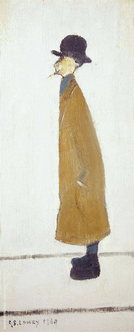 Gentleman Looking at Something By L-S-Lowry