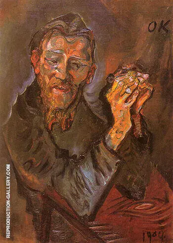 Felix Alberecht harta 1909 By Oskar Kokoschka
