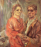 Double Portrait Kokoschka and Alma Mahler 1912 By Oskar Kokoschka
