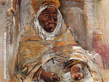 The Arab of Temacina 1928 by Oskar Kokoschka | Oil Painting Reproduction