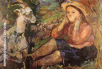 Pan Trudl with Goat 1931 By Oskar Kokoschka