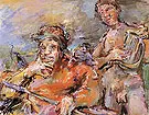 Saul and David 1966 By Oskar Kokoschka