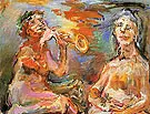 Morning and Afternoon The Power of Music II 1966 By Oskar Kokoschka