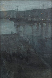 Nocturne in Blue and Gold Valparaiso Bay 1866 By James McNeill Whistler