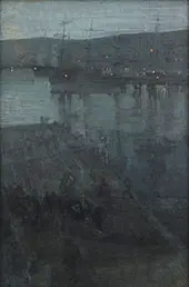 Nocturne in Blue and Gold Valparaiso Bay 1866 By James McNeill Whistler