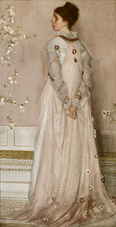 Symphony in Flesh Color and Pink Portrait of Mrs Frances Leyland 1873 By James McNeill Whistler