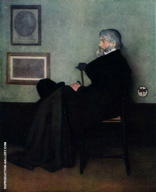 Arrangement in Gray and Black No 2 Portrait of Thomas Carlyle 1872 By James McNeill Whistler