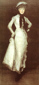 Arrangement in White and Black Portrait of Maud Franklin 1876 By James McNeill Whistler