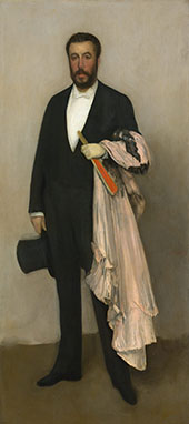 Arrangement in Flesh Colour and Black Portrait of Theodore Duret 1883 By James McNeill Whistler