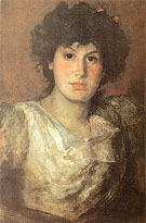 Portrait of Lilian Woakes 1890 By James McNeill Whistler