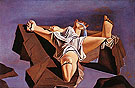 Figure Between the Rock 1926 By Salvador Dali