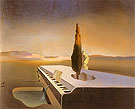 Necrophilic Spring Flowing from a Grand Piano 1933 By Salvador Dali