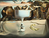 Apparition of Face and Fruit Dish on a Beach 1938 By Salvador Dali
