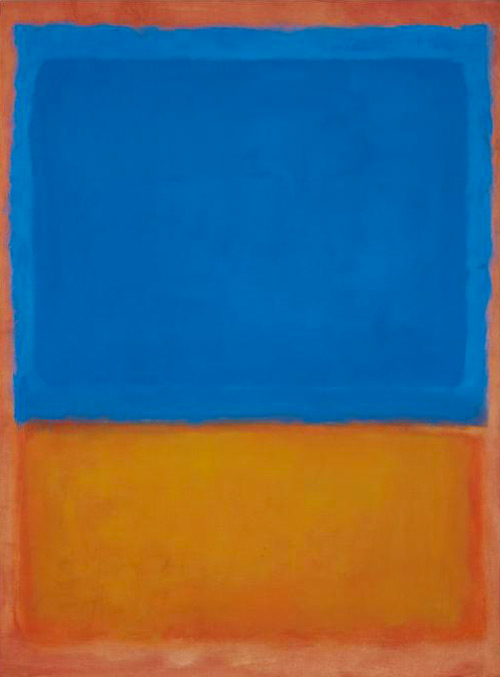 Untitled Red Blue Orange 1955 | Oil Painting Reproduction