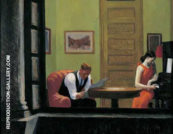 Room in New York 1932 By Edward Hopper