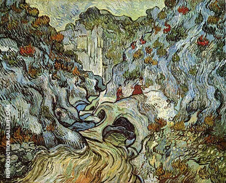 The ravine of the Peyroulets 1889 By Vincent van Gogh