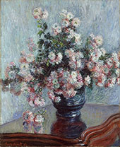 Chrysanthemums 1882 By Claude Monet