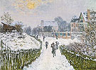 Boulevard St Denis Argentueil in Winter 1975 By Claude Monet