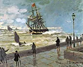 The Jetty at Le Havre 1870 By Claude Monet