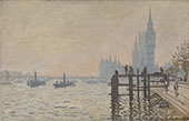 The Thames Below Westminster 1871 By Claude Monet