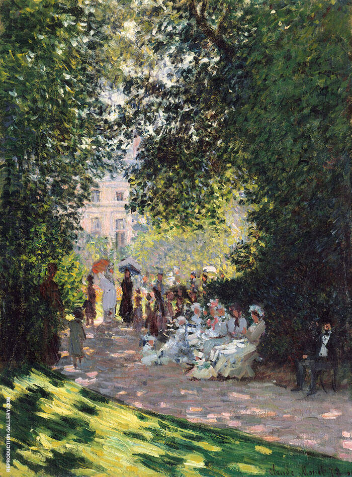 Parc Monceau 1878 by Claude Monet | Oil Painting Reproduction