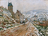 Road to Vetheuil Winter 1879 By Claude Monet