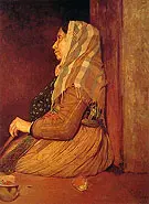 Roman Beggar Woman 1857 By Edgar Degas