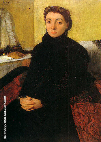 Portrait of Josephine Gaujelin by Edgar Degas | Oil Painting Reproduction