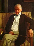 Portrait of Hilaire 1857 By Edgar Degas