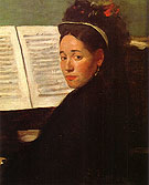 Marie Dihau at the Piano 1869 By Edgar Degas