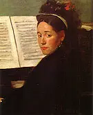 Marie Dihau at the Piano 1869 By Edgar Degas