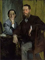 Edmondo and Therese Morbilli 1865 By Edgar Degas