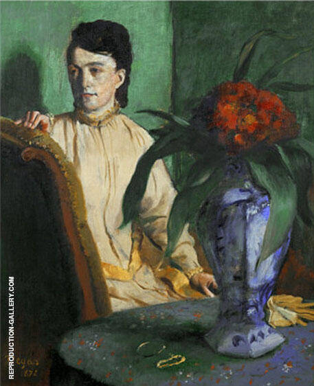 Woman with the Oriental Vase 1872 | Oil Painting Reproduction
