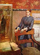 Helene Rouart in her Father's Study 1886 By Edgar Degas