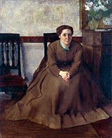 Portrait of Victoria Dubourg By Edgar Degas