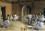 Dance Rehearsal at the Opera of the Rue Le Peletier By Edgar Degas