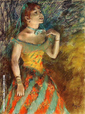 The Singer in Green 1884 by Edgar Degas | Oil Painting Reproduction