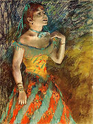 The Singer in Green 1884 By Edgar Degas