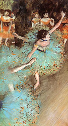 The Green Dancer Dancers on the Stage 1880 By Edgar Degas
