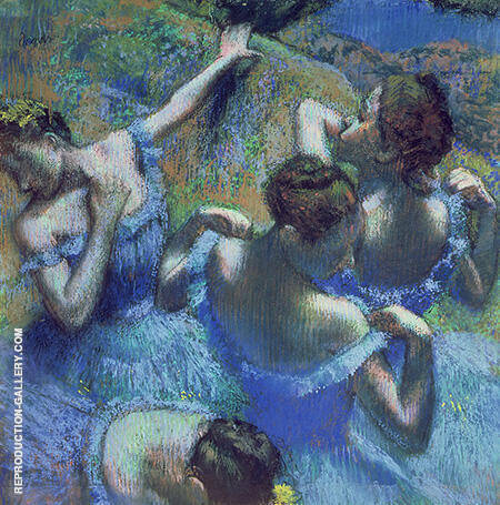 Four Ballerinas Behind the Stage 1898 By Edgar Degas