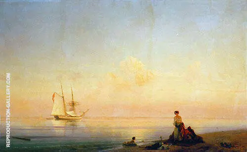 Seashore Calm 1843 By Ivan Aivazovsky
