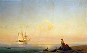 Seashore Calm 1843 By Ivan Aivazovsky