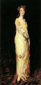 Marjorie In A Yellow Shawl 1908 By Robert Henri